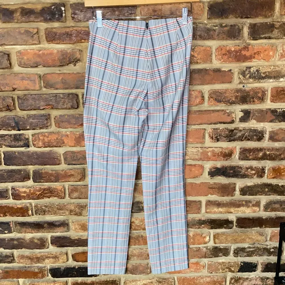 Rag & Bone Simone Checked Plaid Woven Stretch Skinny Pants Women's Size 2